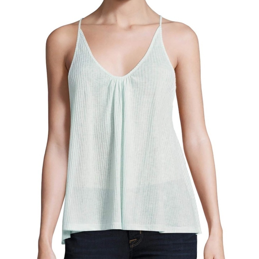 Free People wear me now ribbed halter tank